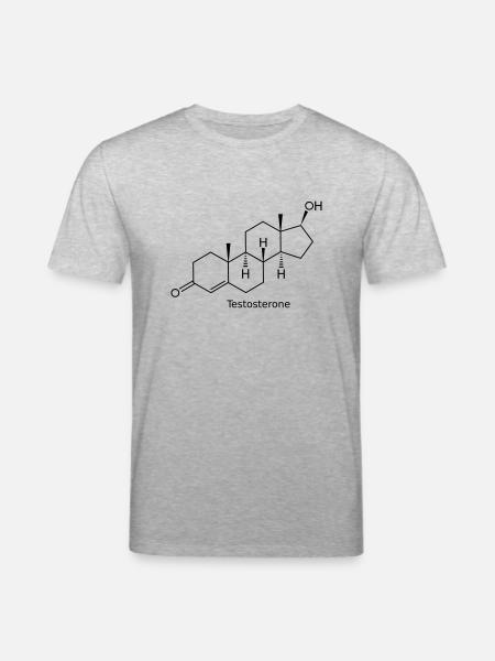 Testosterone - Stanley/Stella CREATOR Unisex Organic T-Shirt - heather grey