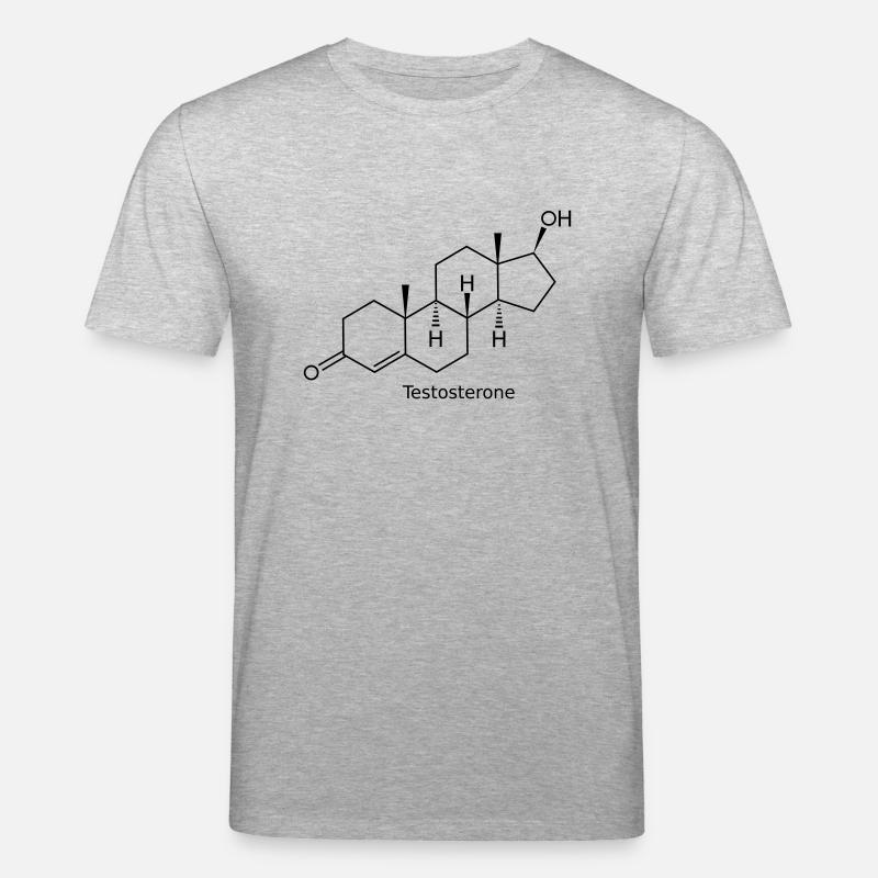 Testosterone - T-shirt bio CREATOR Stanley/Stella Unisexe - gris chiné