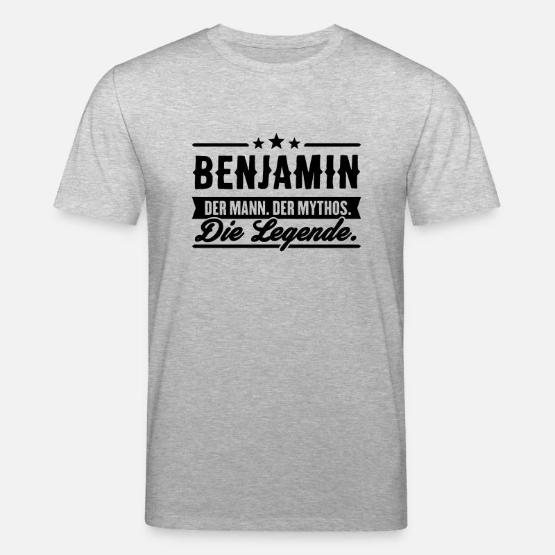 Mann Mythos Legende Benjamin - Stanley/Stella Unisex Bio-T-Shirt CREATOR  - Grau meliert