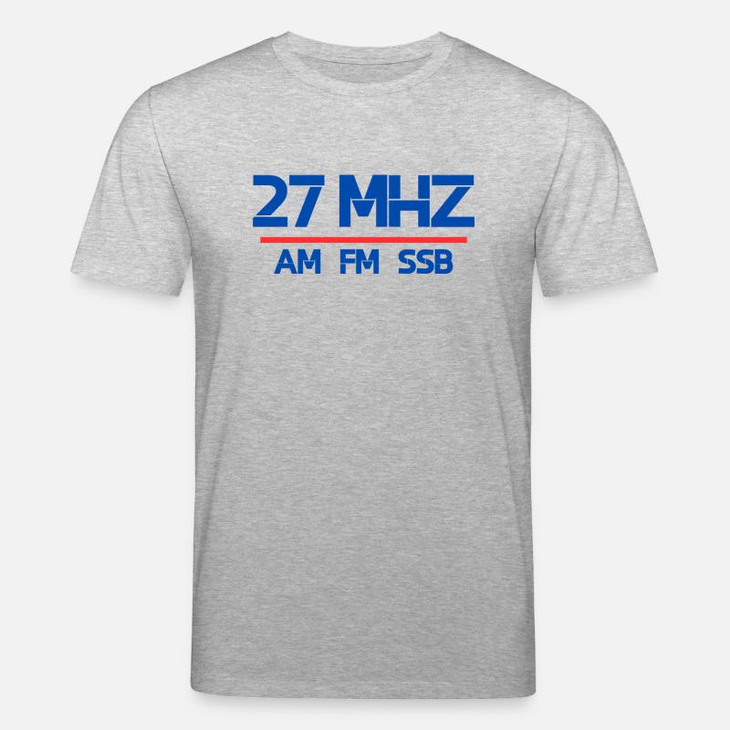 27 MHz am fm ssb - Stanley/Stella Unisex Bio-T-Shirt CREATOR  - Grau meliert