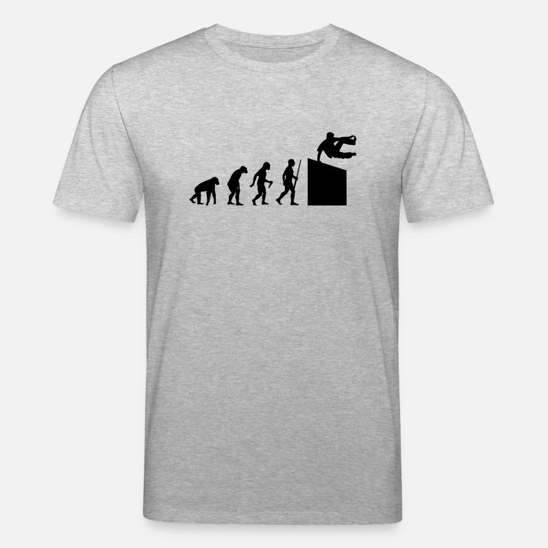 Evolution Parkour - Stanley/Stella Unisex Bio-T-Shirt CREATOR  - Grau meliert