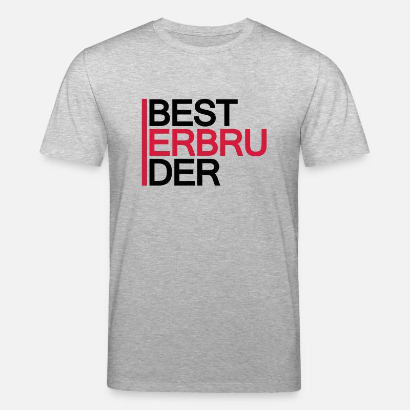 Bester Bruder - Stanley/Stella Unisex Bio-T-Shirt CREATOR  - Grau meliert