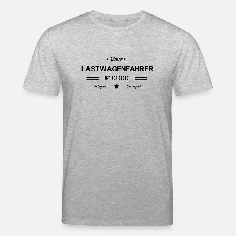 Bester Lastwagenfahrer - Stanley/Stella Unisex Bio-T-Shirt CREATOR  - Grau meliert