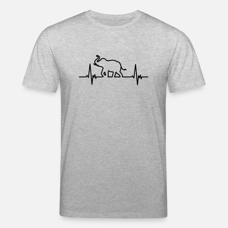 elephant - Stanley/Stella CREATOR Unisex Organic T-Shirt - heather grey
