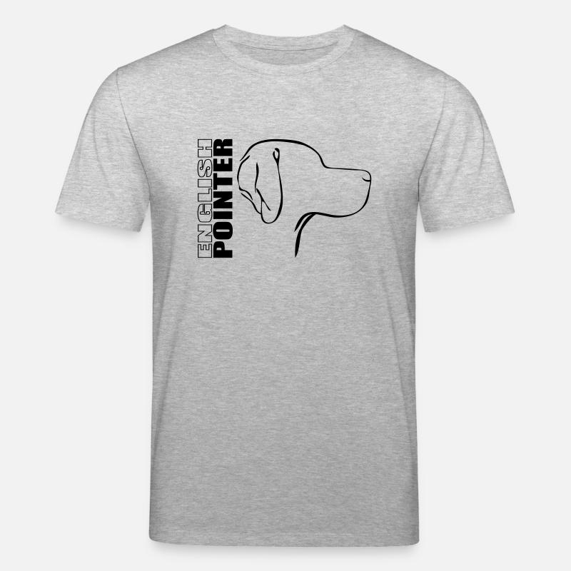 ANGLAIS POINTER PROFIL - T-shirt bio CREATOR Stanley/Stella Unisexe - gris chiné