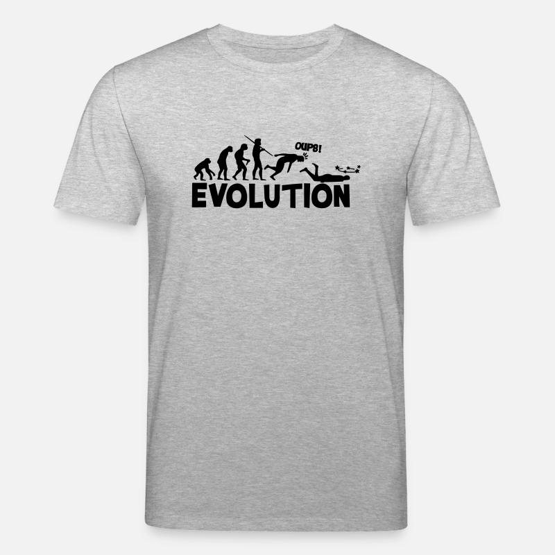 Evolution Humor - Stanley/Stella CREATOR Unisex Organic T-Shirt - heather grey