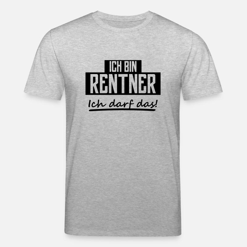 ich bin rentner - Stanley/Stella Unisex Bio-T-Shirt CREATOR  - Grau meliert