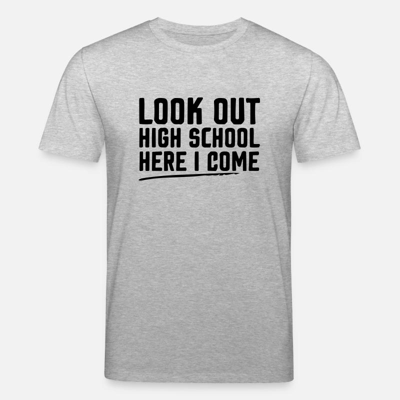 Attention lycée, j'arrive - T-shirt bio CREATOR Stanley/Stella Unisexe - gris chiné