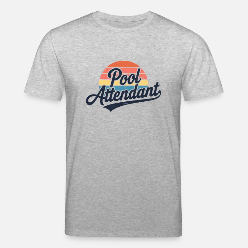 Humor am Pool - Stanley/Stella Unisex Bio-T-Shirt CREATOR  - Grau meliert
