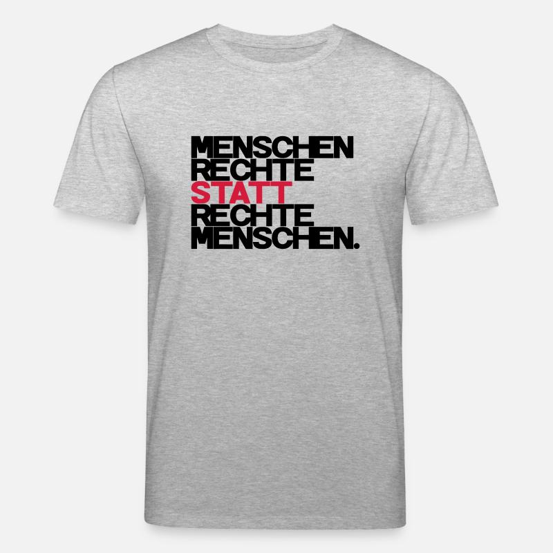 Menschenrechte - Stanley/Stella Unisex Bio-T-Shirt CREATOR  - Grau meliert