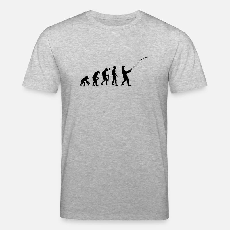 fishing__evolution____f1 - Stanley/Stella Unisex Bio-T-Shirt CREATOR  - Grau meliert