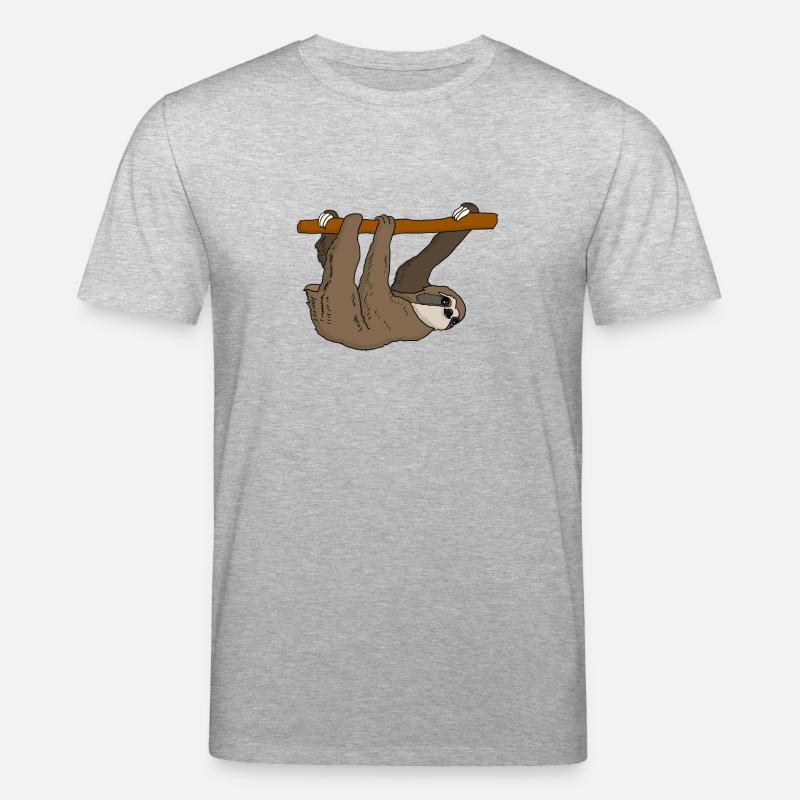 Faultier - Stanley/Stella Unisex Bio-T-Shirt CREATOR  - Grau meliert