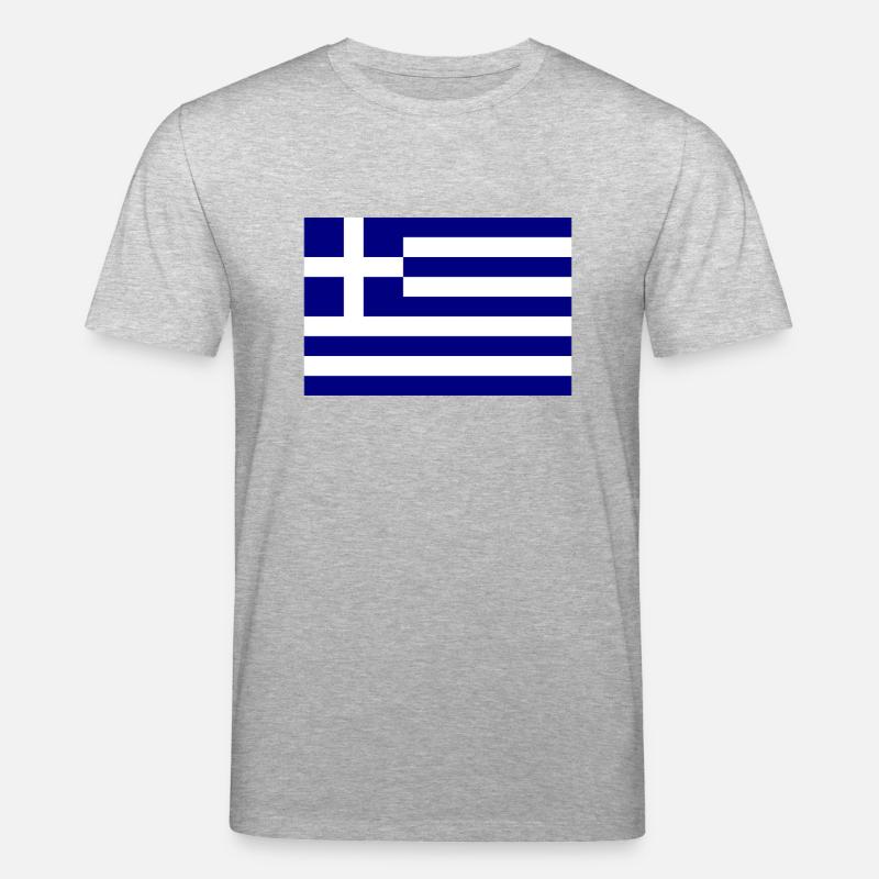 Drapeau de la Grèce - T-shirt bio CREATOR Stanley/Stella Unisexe - gris chiné