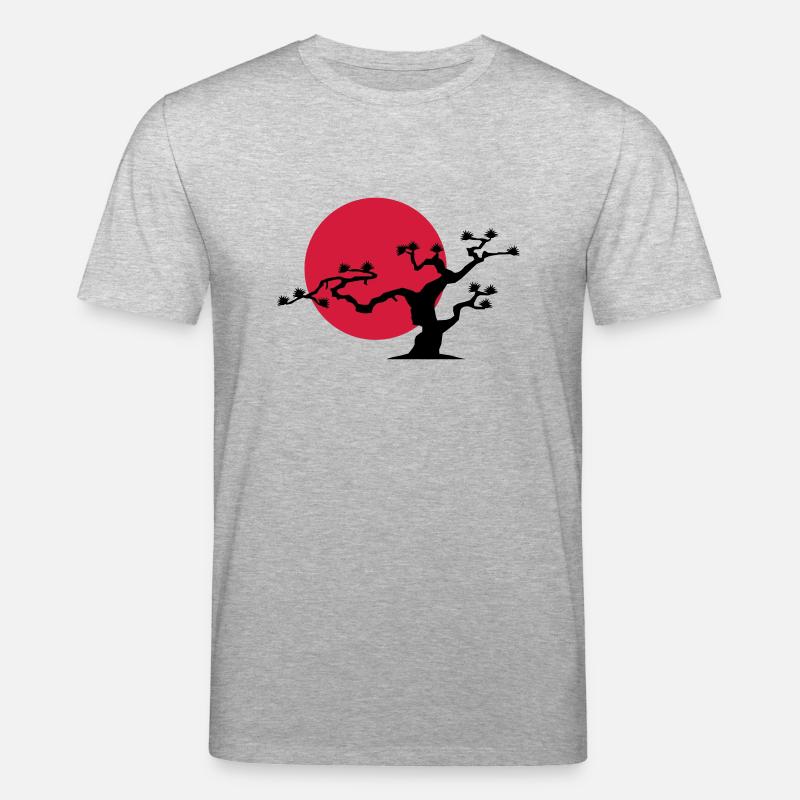 japanischer_baum - Stanley/Stella Unisex Bio-T-Shirt CREATOR  - Grau meliert
