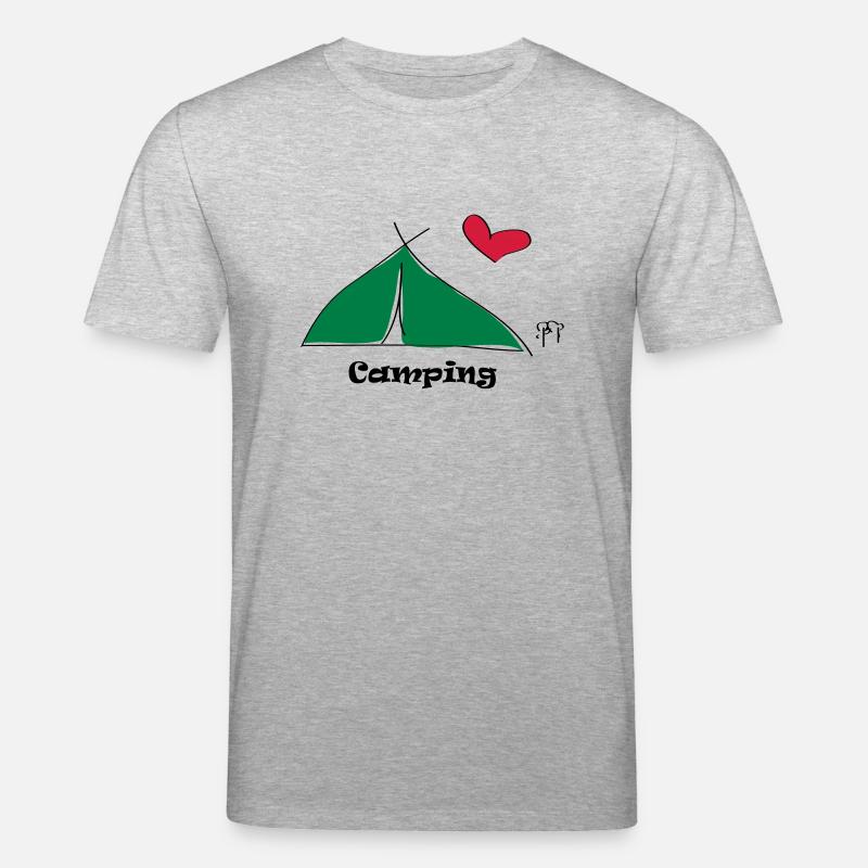 Camping - Stanley/Stella Unisex Bio-T-Shirt CREATOR  - Grau meliert