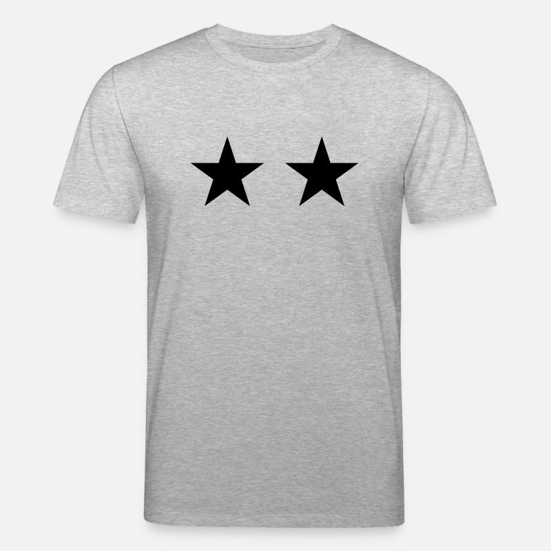 2 Sterne - Stanley/Stella Unisex Bio-T-Shirt CREATOR  - Grau meliert