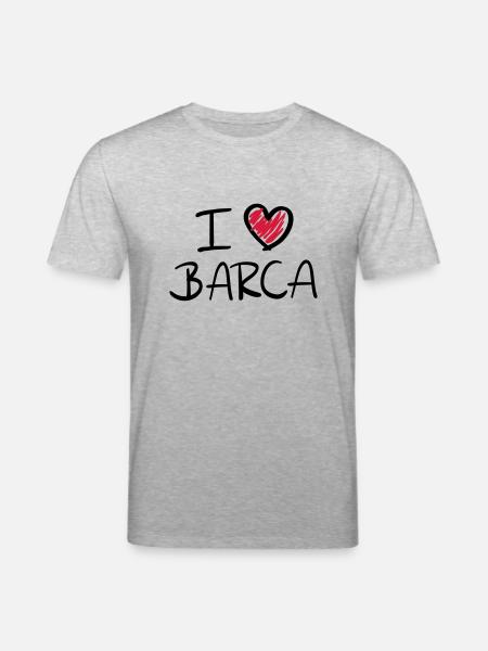 i_love_barca__f2 - Stanley/Stella CREATOR Unisex Organic T-Shirt - heather grey