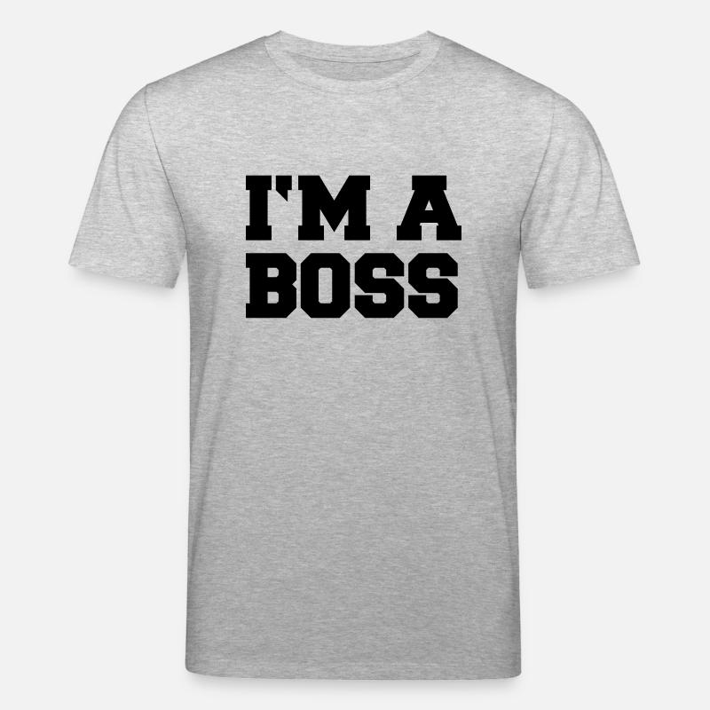 im_a_boss - Stanley/Stella Unisex Bio-T-Shirt CREATOR  - Grau meliert