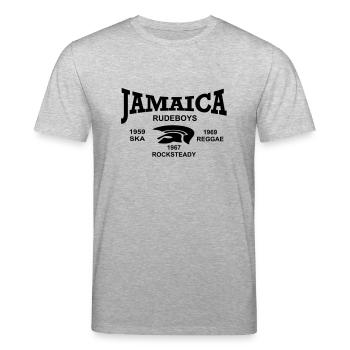 jamaica trojan rudeboys - T-shirt bio CREATOR Stanley/Stella Unisexe - gris chiné - Devant - Alina (178cm) & Michal (187cm)