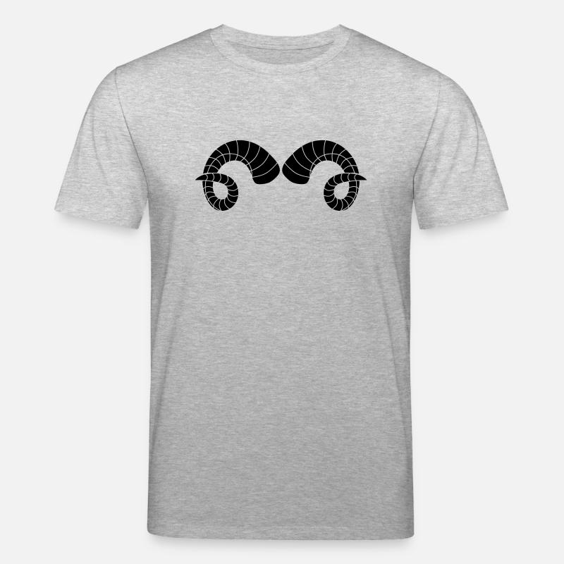 Hörner - Stanley/Stella Unisex Bio-T-Shirt CREATOR  - Grau meliert