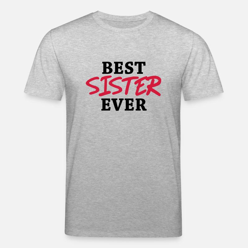 Best Sister ever - Stanley/Stella Unisex Bio-T-Shirt CREATOR - Grau meliert