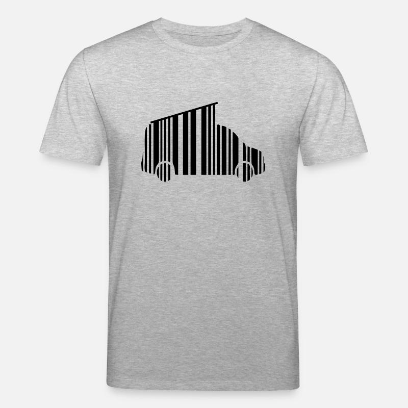 camper van dachzelt strichcode - Stanley/Stella Unisex Bio-T-Shirt CREATOR  - Grau meliert