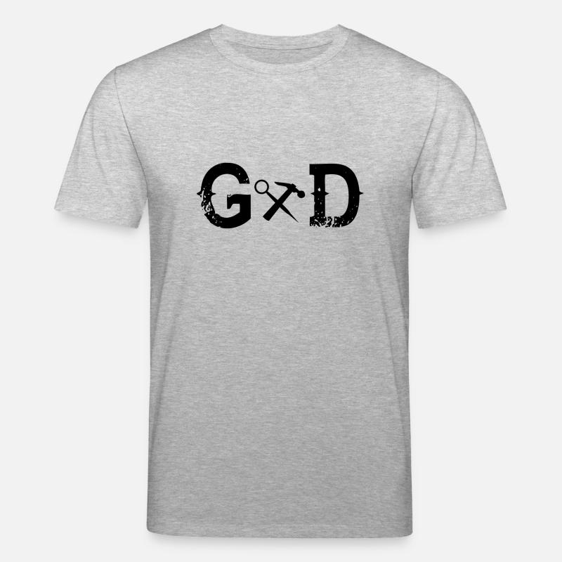 Legend Gott god Gerüstbauer - Stanley/Stella Unisex Bio-T-Shirt CREATOR  - Grau meliert