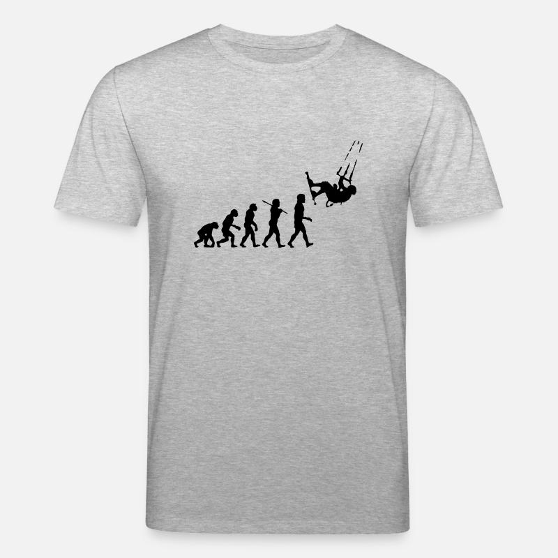 Kitesurf Evolution - T-shirt bio CREATOR Stanley/Stella Unisexe - gris chiné