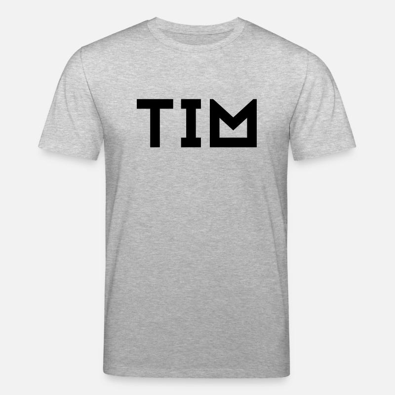 Vorname Tim - Stanley/Stella Unisex Bio-T-Shirt CREATOR - Grau meliert