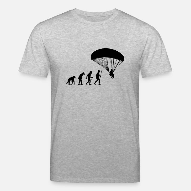Paragliding Evolution - Stanley/Stella Unisex Bio-T-Shirt CREATOR  - Grau meliert