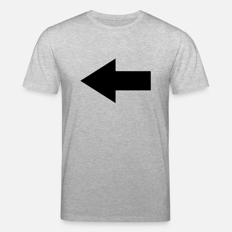 Pfeil links - Stanley/Stella Unisex Bio-T-Shirt CREATOR  - Grau meliert