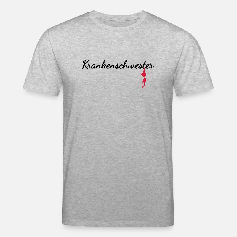 Krankenschwester - Stanley/Stella Unisex Bio-T-Shirt CREATOR  - Grau meliert