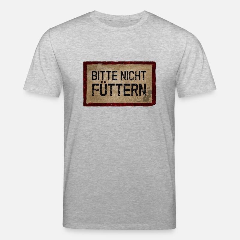 Bittte nicht füttern - Stanley/Stella Unisex Bio-T-Shirt CREATOR  - Grau meliert