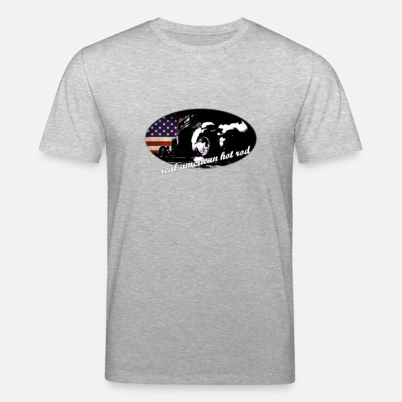 hot_rod_1 - Ekologiczna koszulka typu unisex Stanley/Stella CREATOR  - szary melanż