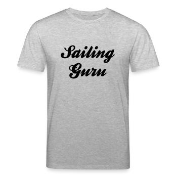 sailing guru - Stanley/Stella CREATOR Unisex Organic T-Shirt - heather grey - Front - Alina (178cm) & Michal (187cm)