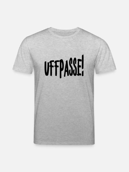 Uffpasse - Aufpassen - Stanley/Stella Unisex Bio-T-Shirt CREATOR - Grau meliert