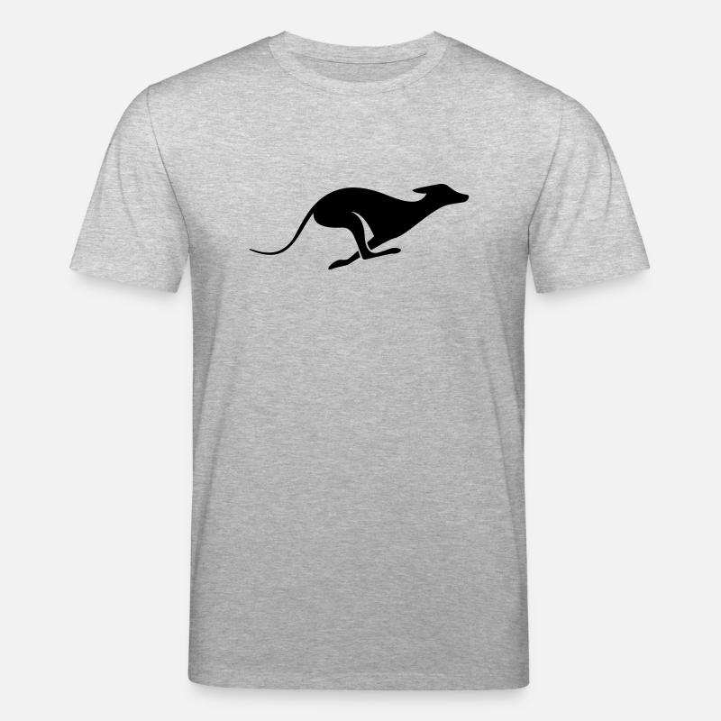 Windhund Silhouette – Lévrier, Greyhound Design - T-shirt bio CREATOR Stanley/Stella Unisexe - gris chiné