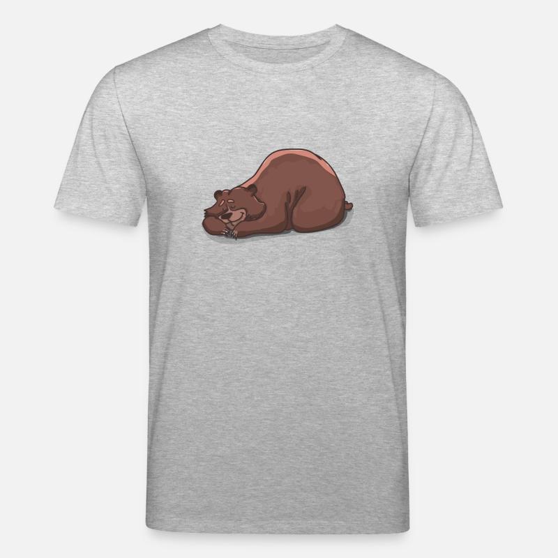 Schlafender Bär - Stanley/Stella Unisex Bio-T-Shirt CREATOR  - Grau meliert