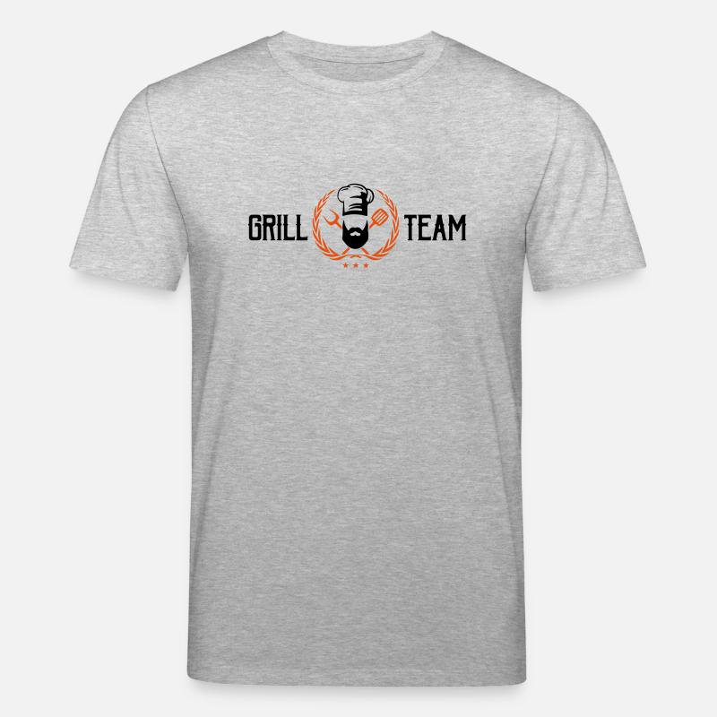 grill team design - Stanley/Stella Unisex Bio-T-Shirt CREATOR  - Grau meliert