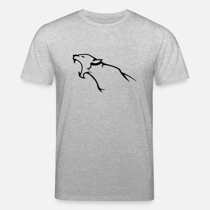 panther_1 - Stanley/Stella Unisex Bio-T-Shirt CREATOR  - Grau meliert