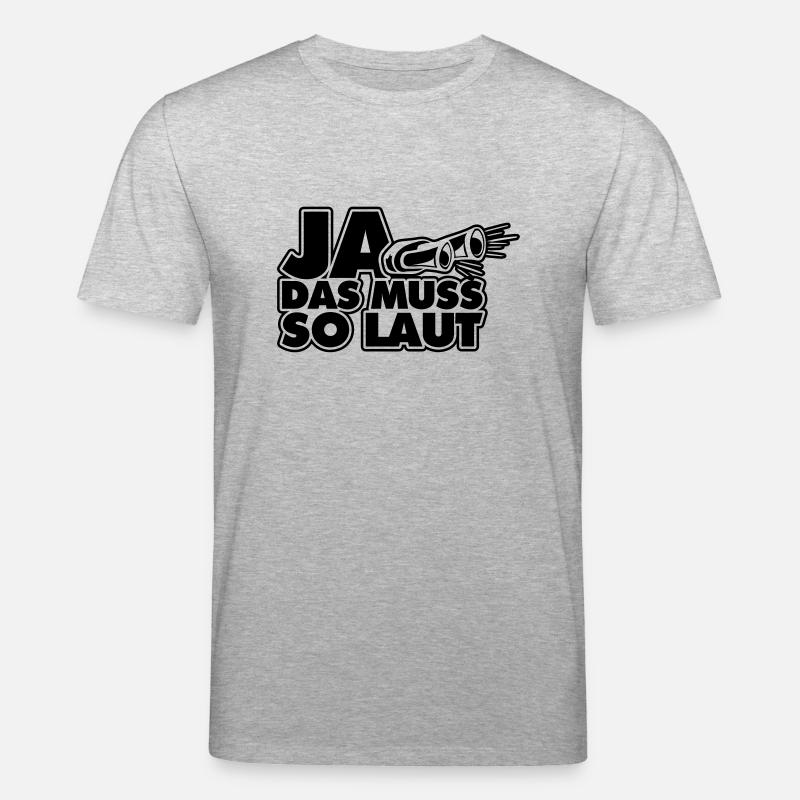 ja das muss so laut - Stanley/Stella Unisex Bio-T-Shirt CREATOR  - Grau meliert