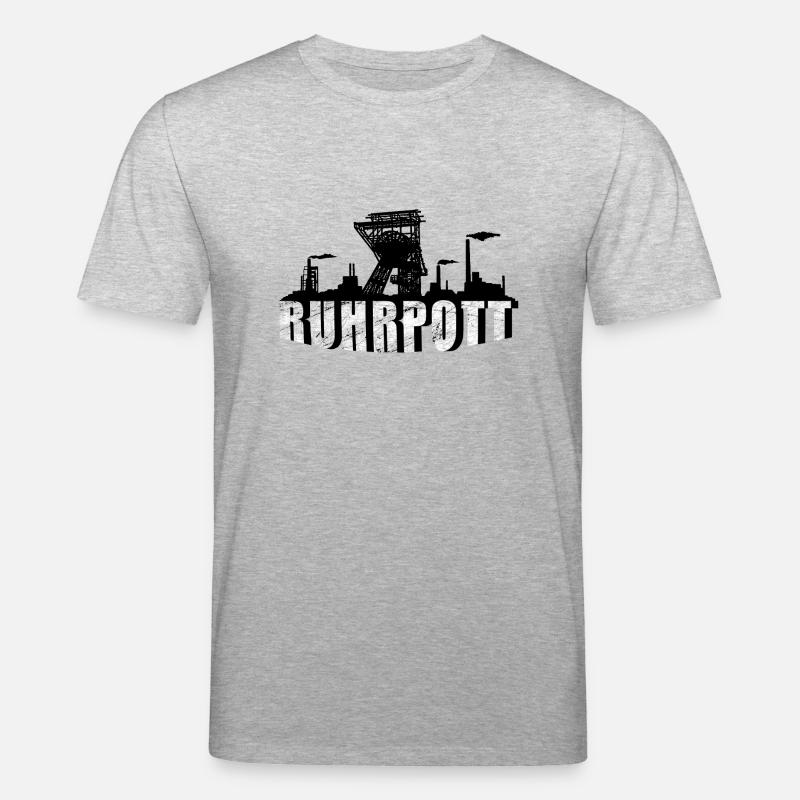 Ruhrpott Skyline - Stanley/Stella Unisex Bio-T-Shirt CREATOR  - Grau meliert