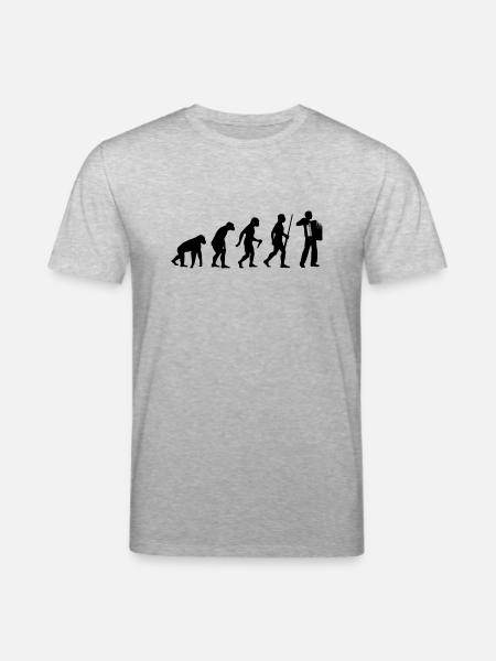 Akkordeon Evolution - Stanley/Stella Unisex Bio-T-Shirt CREATOR - Grau meliert