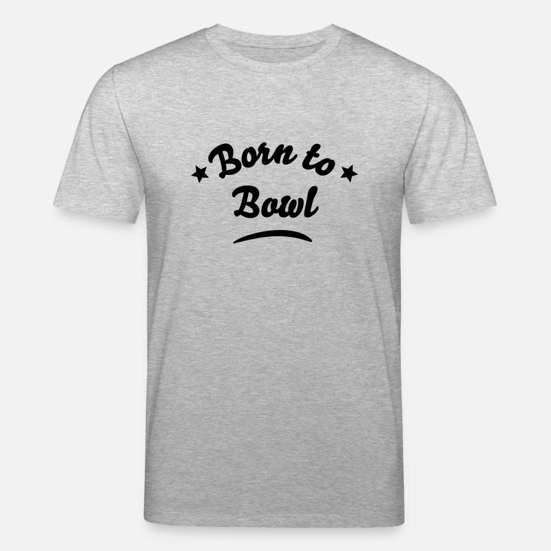 born to bowl - Stanley/Stella Unisex Bio-T-Shirt CREATOR  - Grau meliert