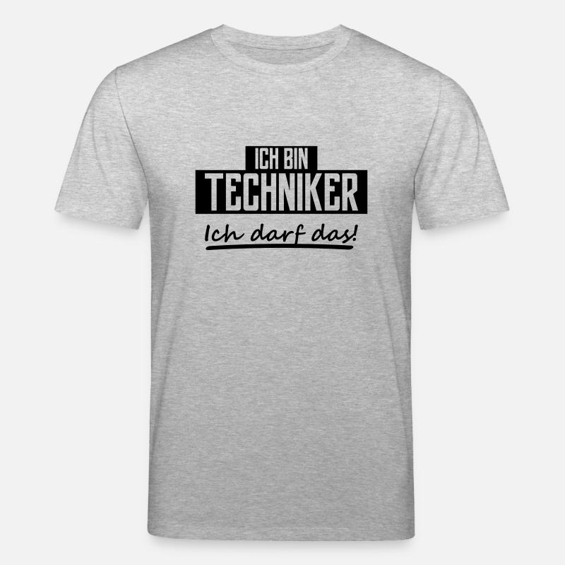 ich bin techniker - Stanley/Stella Unisex Bio-T-Shirt CREATOR  - Grau meliert