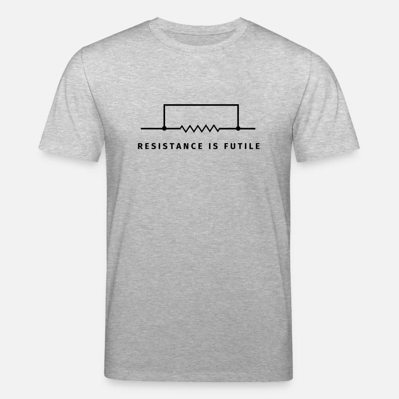 Resistance is futile - Stanley/Stella Unisex Bio-T-Shirt CREATOR - Grau meliert