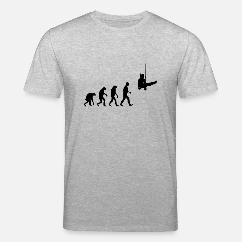 rings evolution - Stanley/Stella CREATOR Unisex Organic T-Shirt - heather grey