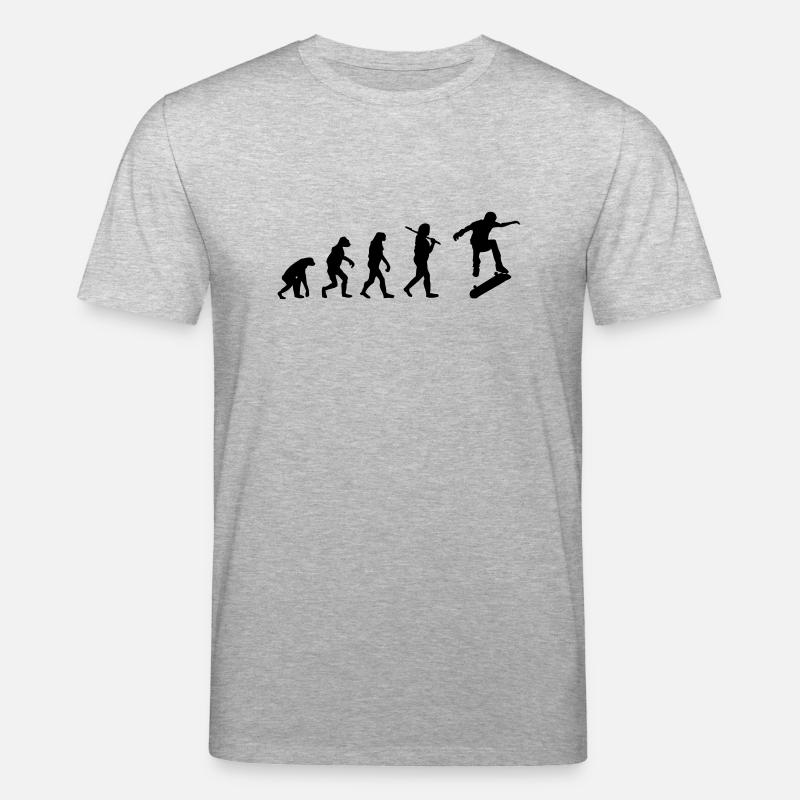 Evolution skate - Stanley/Stella Unisex Bio-T-Shirt CREATOR  - Grau meliert