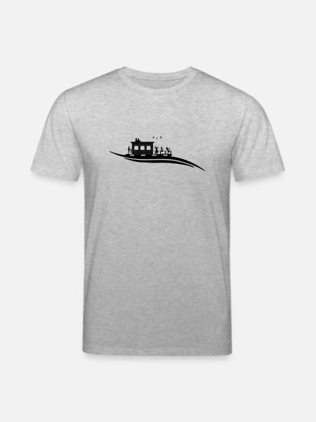 Hausboot Welle - Stanley/Stella Unisex Bio-T-Shirt CREATOR  - Grau meliert