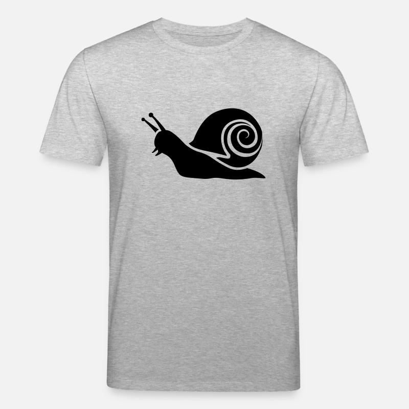 Schnecke - Stanley/Stella Unisex Bio-T-Shirt CREATOR  - Grau meliert